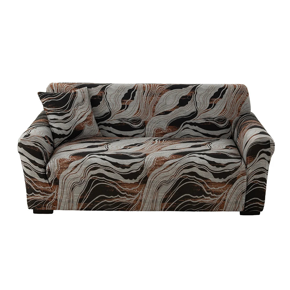 Geometric All-Season Universal Stretch Sofa Slipcover