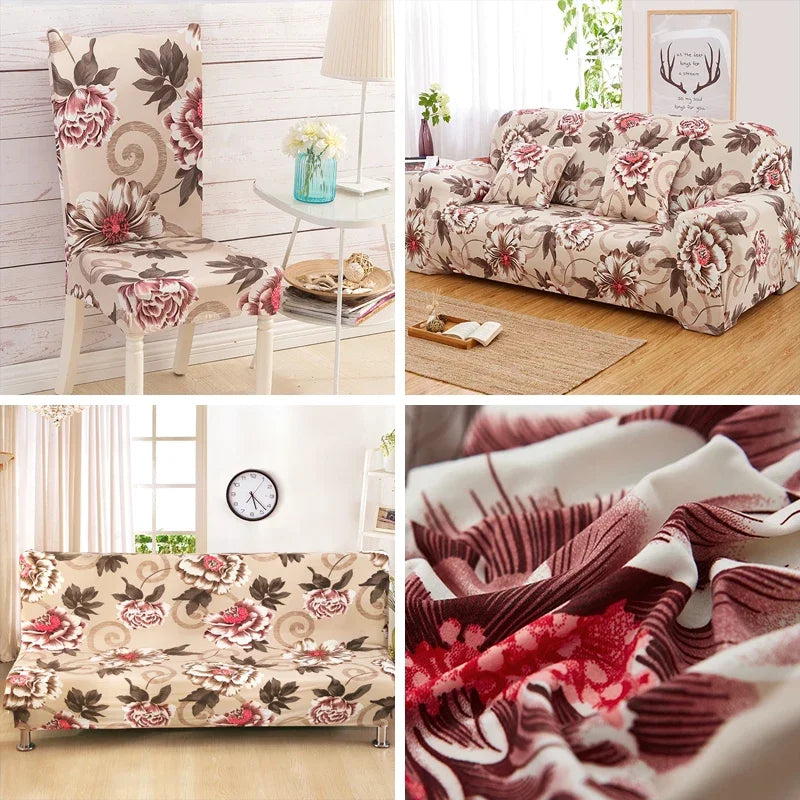 Botanical Floral Stretch All-Inclusive Sofa Slipcover