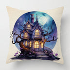 Autumn Harvest Linen Textured Decorative Throw Pillow Cover