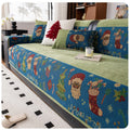 Nordic Christmas Geometric Chenille Non-Slip Couch Cushion Towel