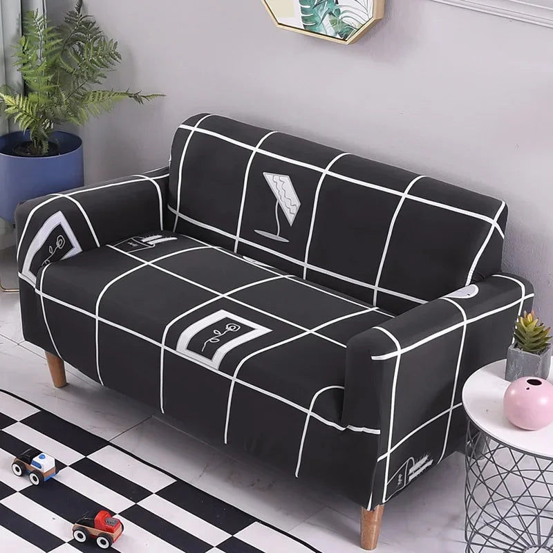 Botanical Floral Stretch All-Inclusive Sofa Slipcover