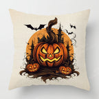 Autumn Harvest Linen Textured Decorative Throw Pillow Cover