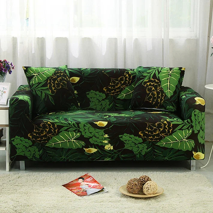 Botanical Floral Stretch All-Inclusive Sofa Slipcover