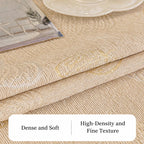 Luxury Beige Chenille Pumpkin Jacquard Sofa Cushion Cover with Lace Trim