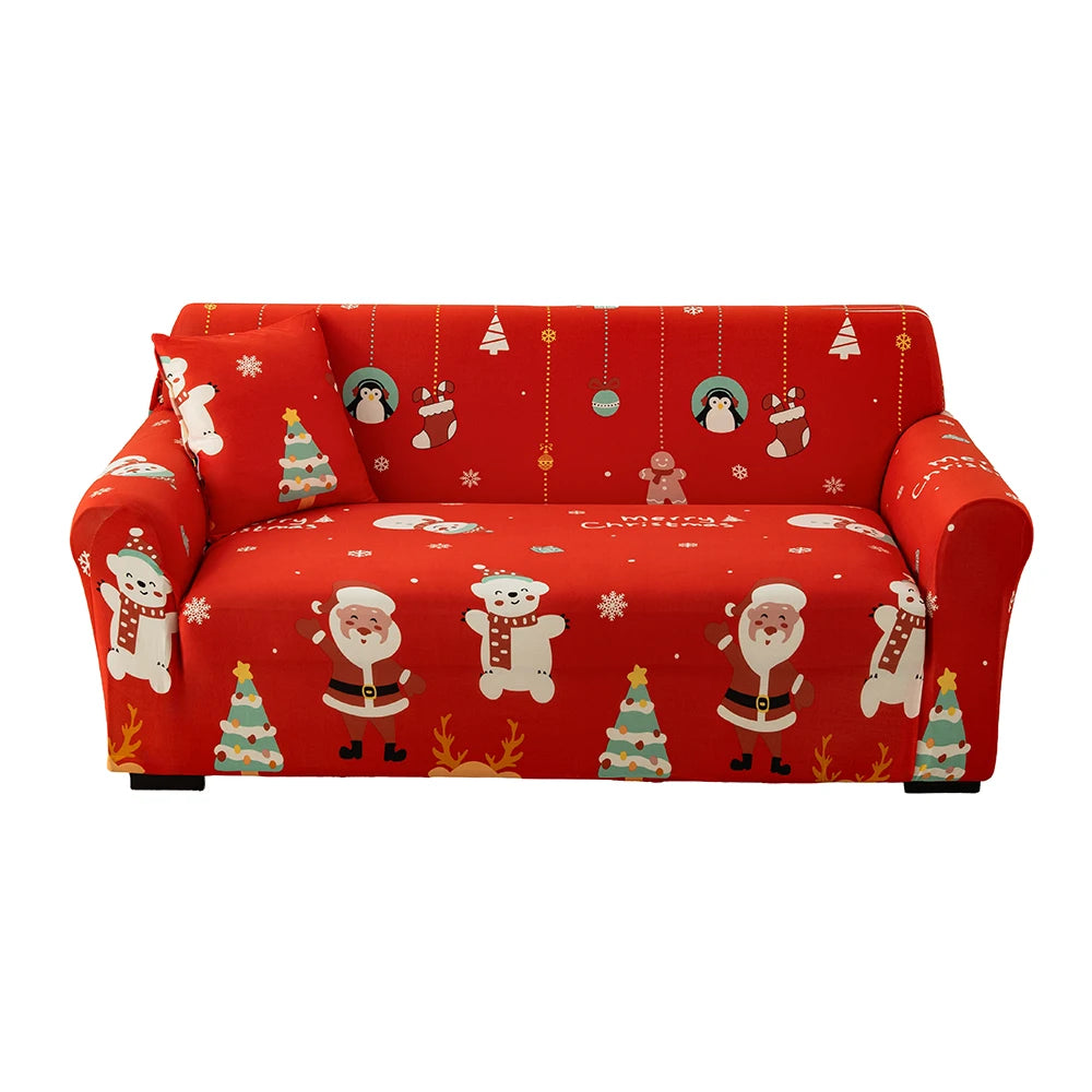 Geometric All-Season Universal Stretch Sofa Slipcover
