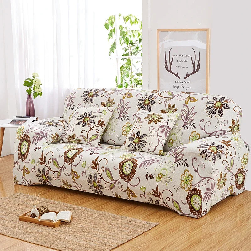 Botanical Floral Stretch All-Inclusive Sofa Slipcover