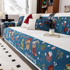 Nordic Christmas Geometric Chenille Non-Slip Couch Cushion Towel