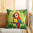 Whimsical Safari Zoo Animal Ultra-Soft Plush Throw Pillow Cover