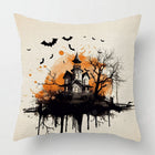 Autumn Harvest Linen Textured Decorative Throw Pillow Cover