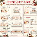 Nordic Christmas Geometric Chenille Non-Slip Couch Cushion Towel